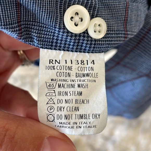 Billy Reid Standard Cut Button Down Shirt Men’s L Plaid Career Preppy Cotton - Picture 3 of 10